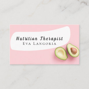 Carte De Visite Thérapeute en nutrition Santé et bien-être