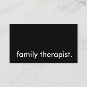 Carte De Visite thérapeute familiale.