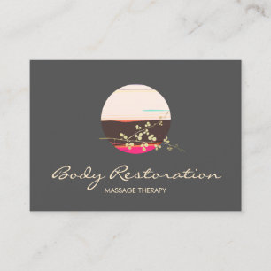 Carte De Visite Thérapeute holistique de la santé et du bien-être