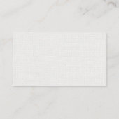 Carte De Visite Thérapeute Linge Blanc (Dos)