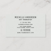 Carte De Visite Thérapeute moderne colorée (Dos)