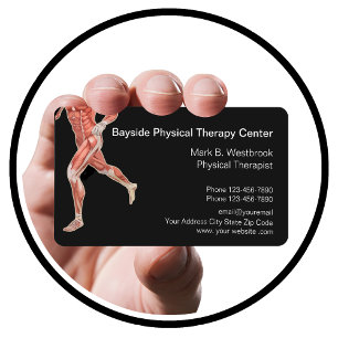 Carte De Visite Thérapeute Physique Graphiques de Muscles Modernes