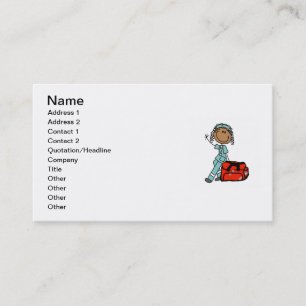 Carte De Visite Thérapeute respiratoire féminin ou EMT