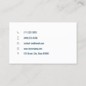 Carte De Visite Thérapeute sur mesure cosmos (Dos)