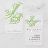 Carte De Visite Thérapeute unique de propriétaire (Devant / Derrière)