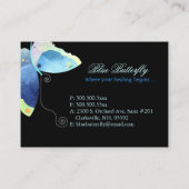 Carte De Visite Thérapeute unique pour le massage aux papillons (Dos)