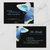 Carte De Visite Thérapeute unique pour le massage aux papillons (Devant / Derrière)