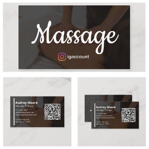 Carte De Visite Thérapeutes en Thérapie de Massage et Bien-être Ho
