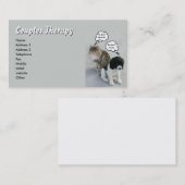 Carte De Visite Thérapie de couples de chat et de chien (Devant / Derrière)