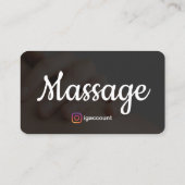 Carte De Visite Thérapie de Massage (Dos)