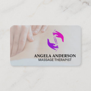 Carte De Visite Thérapie de Massage Bien-être Santé