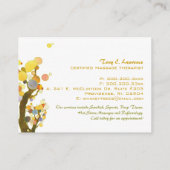 Carte De Visite Thérapie de massage des arbres inspirationnels (Dos)