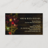 Carte De Visite Thérapie de massage des arbres spiraux (Dos)