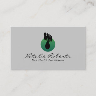 Carte De Visite Thérapie de massage des pieds Logo Personnalisé