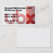 Carte De Visite Thérapie de massage d'UBX (Devant / Derrière)