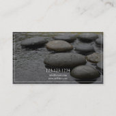 Carte De Visite Thérapie de massage en pierre zen pacifique (Dos)
