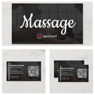 Carte De Visite Thérapie de Massage Holistique