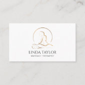 Carte De Visite Thérapie de massage holistique Énergie de guérisse (Devant)
