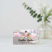 Carte De Visite Thérapie de Massage | Huiles de Spa Sels (Debout devant)
