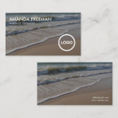 Carte De Visite Thérapie de massage minimal des vagues (Devant / Derrière)