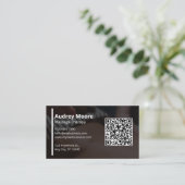 Carte De Visite Thérapie de massage moderne Code QR (Debout devant)