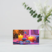 Carte De Visite Thérapie de massage Neon (Debout devant)