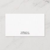 Carte De Visite Thérapie de massage pacifique violet de lavande (Dos)