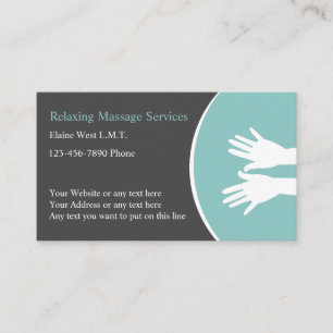 Carte De Visite Thérapie de massage professionnelle