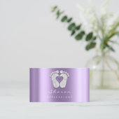 Carte De Visite Thérapie de massage Réflexologie Pieds de Parties  (Debout devant)