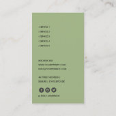 CARTE DE VISITE THÉRAPIE DE MASSAGE SPA DE LA MARINE DE PIERRE D'O (Dos)