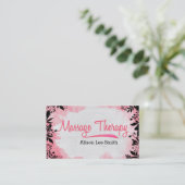 Carte De Visite Thérapie de massage - Thérapeute de massage (Debout devant)