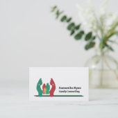 Carte De Visite Thérapie familiale Conception, Psychothérapeute (Debout devant)
