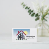 Carte De Visite Thérapie familiale, Psychothérapeute (Debout devant)