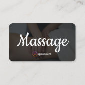 Carte De Visite Thérapie holistique Massage Services Élégant Moder (Dos)