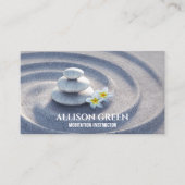Carte De Visite Thérapie massage SPA zen Yoga Instructeur Méditati (Devant)