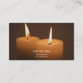 Carte De Visite Thérapie moderne de massage aux chandelles (Dos)