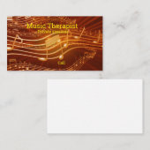 Carte De Visite Thérapie musicale (Devant / Derrière)
