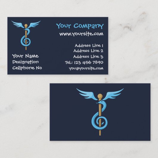 Carte De Visite Thérapie musicale (Devant / Derrière)