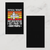 Carte De Visite Thérapie physique Assistant de massage physiologiq (Devant / Derrière)