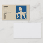 Carte De Visite Thérapie Physique, Chiropracteur, , Ajouter un tex (Devant / Derrière)