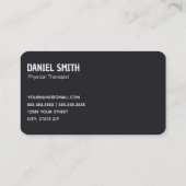 Carte De Visite Thérapie physique thérapeutique (Dos)