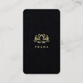 Carte De Visite Thérapie Spa moderne Gold Lotus (Devant)