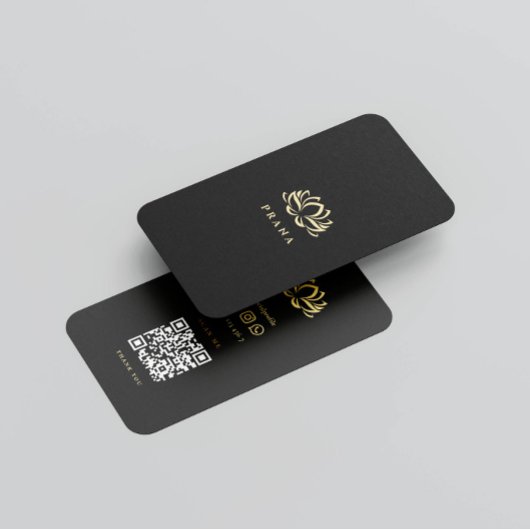 Carte De Visite Thérapie Spa moderne Gold Lotus