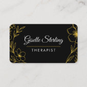Carte De Visite Therapist Botanical Professional (Devant)