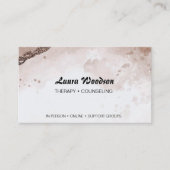 Carte De Visite Therapist Counselor Abstract Watercolor Shapes (Devant)