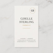 Carte De Visite Therapist Mental Health Minimalist Professional (Devant)