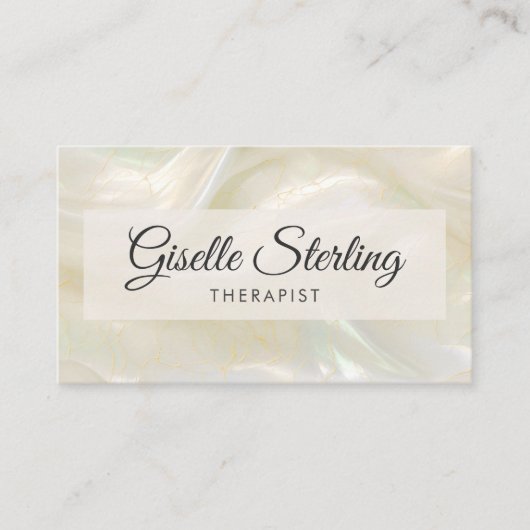 Carte De Visite Therapist QR Code (Devant)