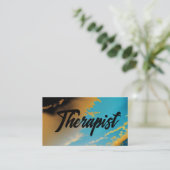 Carte De Visite Thérapiste coloré (Debout devant)