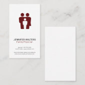 Carte De Visite Thérapiste de famille | Médecin (Devant / Derrière)