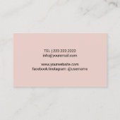 Carte De Visite Thérapiste de massage de pied Podiatriste Spa mini (Dos)